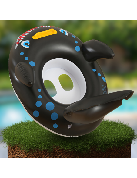 KOŁO DO PŁYWANIA DLA DZIECKA Z SIEDZISKIEM DMUCHANE REKIN BASEN