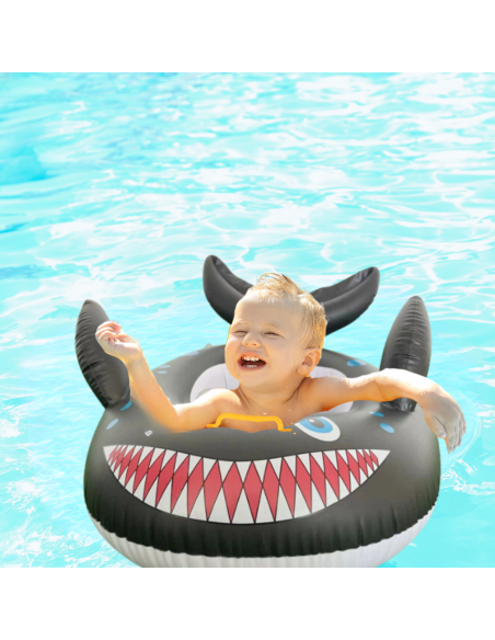 KOŁO DO PŁYWANIA DLA DZIECKA Z SIEDZISKIEM DMUCHANE REKIN BASEN