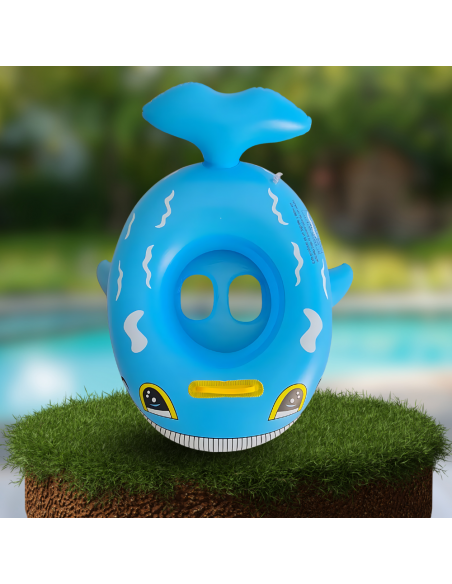 KOŁO DO PŁYWANIA DLA DZIECKA Z SIEDZISKIEM DMUCHANE WIELORYB BASEN