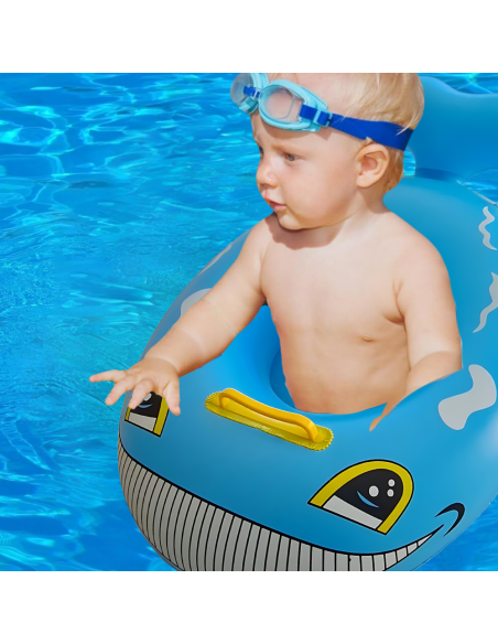 KOŁO DO PŁYWANIA DLA DZIECKA Z SIEDZISKIEM DMUCHANE WIELORYB BASEN