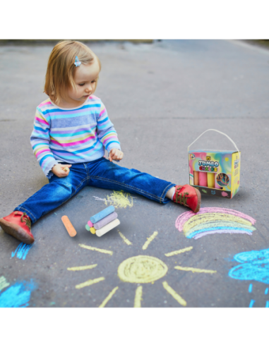 KREDA CHODNIKOWA GRUBA 15 SZT JUMBO W...