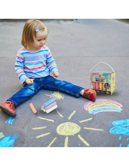 KREDA CHODNIKOWA GRUBA 15 SZT JUMBO W PUDEŁKU Z UCHWYTEM