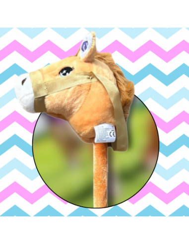 GŁOWA KONIA PLUSZOWA NA KIJU HOBBY...
