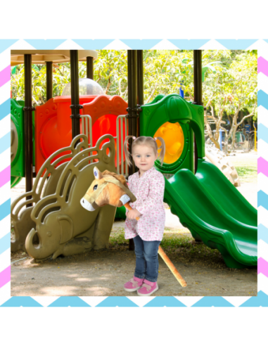 GŁOWA KONIA PLUSZOWA NA KIJU HOBBY...