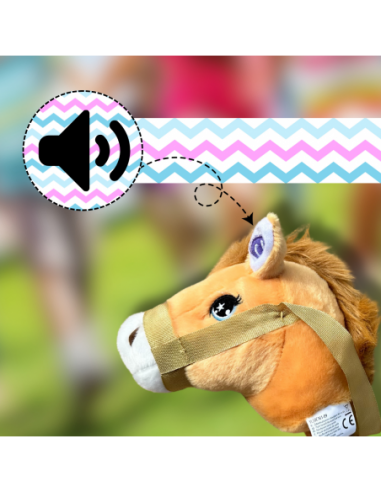 GŁOWA KONIA PLUSZOWA NA KIJU HOBBY...