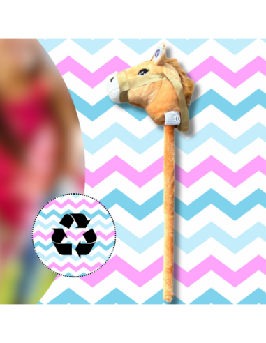 GŁOWA KONIA PLUSZOWA NA KIJU HOBBY...