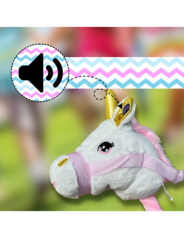 GŁOWA KONIA JEDNOROŻCA PLUSZOWA NA...
