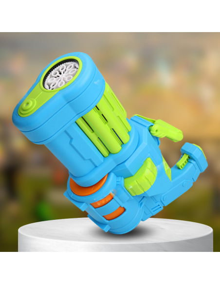 PISTOLET BAZUKA NA BAŃKI I WODĘ ELEKTRYCZNY AUTOMATYCZNY KARABIN WODNY 2W1 NIEBIESKO ZIELONY