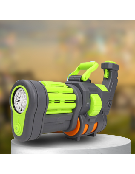 PISTOLET BAZUKA NA BAŃKI I WODĘ ELEKTRYCZNY AUTOMATYCZNY KARABIN WODNY 2W1 ZIELONY SZARY