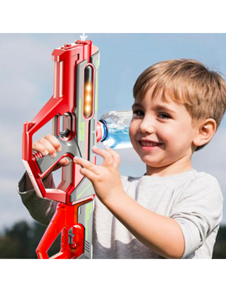 PISTOLET NA WODĘ ELEKTRYCZNY AUTOMATYCZNY KARABIN WODNY 2W1 AKUMULATOR CZERWONY