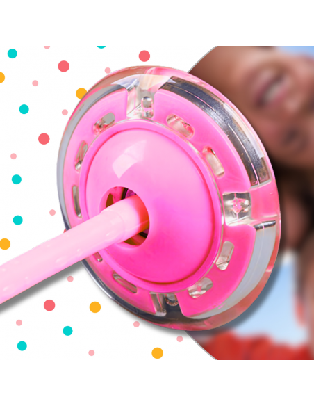 HULA HOP NA NOGĘ SKIPPER SKAKANKA MIĘKKA GUMOWA Z DIODAMI LED RÓŻOWE