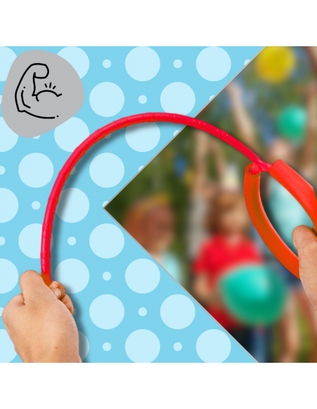 HULA HOP NA NOGĘ SKIPPER SKAKANKA MIĘKKA GUMOWA Z DIODAMI LED CZERWONE