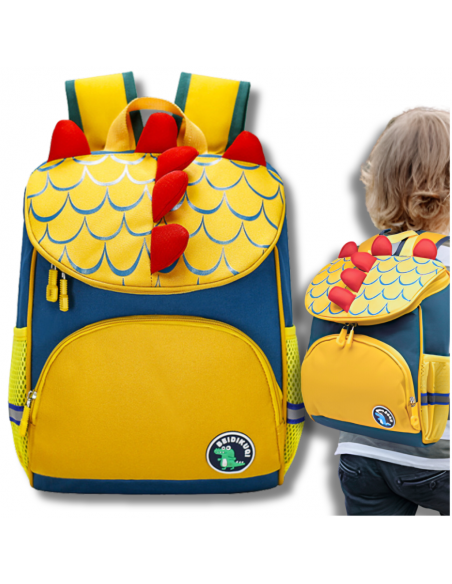 PLECAK DLA PRZEDSZKOLAKA NA WYCIECZKI DZIECIĘCY LEKKI PRZEWIEWNY DINOZAUR