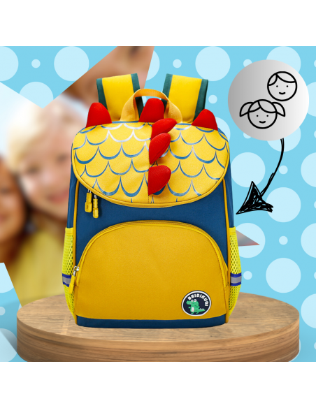 PLECAK DLA PRZEDSZKOLAKA NA WYCIECZKI DZIECIĘCY LEKKI PRZEWIEWNY DINOZAUR