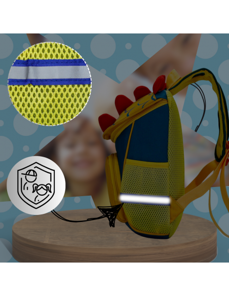 PLECAK DLA PRZEDSZKOLAKA NA WYCIECZKI DZIECIĘCY LEKKI PRZEWIEWNY DINOZAUR