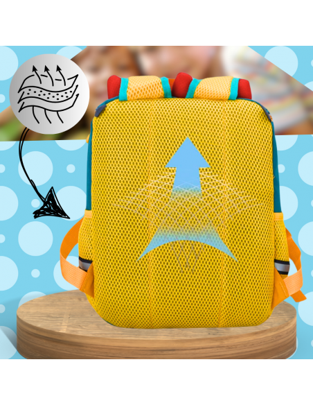 PLECAK DLA PRZEDSZKOLAKA NA WYCIECZKI DZIECIĘCY LEKKI PRZEWIEWNY DINOZAUR