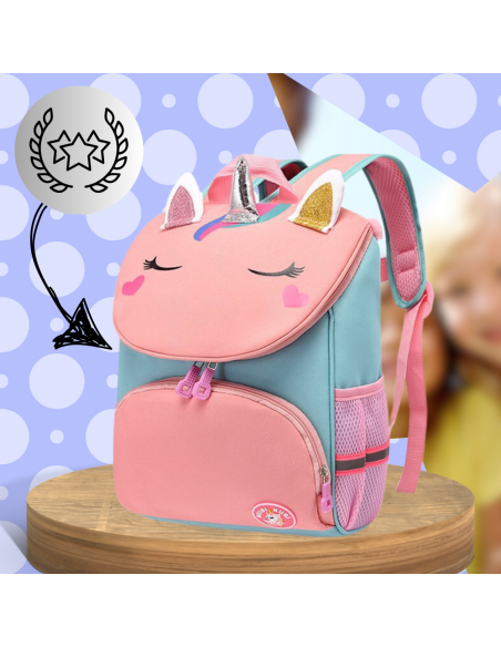 PLECAK DLA PRZEDSZKOLAKA NA WYCIECZKI DZIECIĘCY LEKKI PRZEWIEWNY JEDNOROŻEC