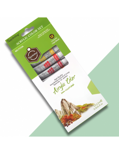 FARBY AKRYLOWE W TUBKACH ZESTAW 12...