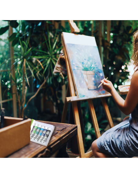 FARBY AKRYLOWE W TUBKACH ZESTAW 12 SZTUK 6ML