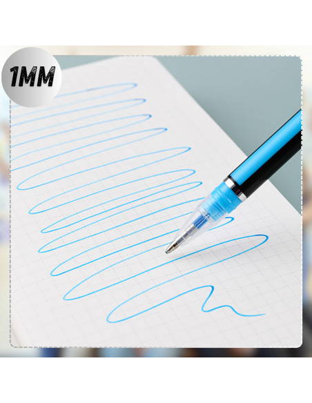 DŁUGOPISY KOLOROWE CIENKOPISY ŻELOWE NEONOWE 18 KOLORÓW