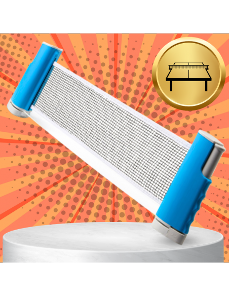 ZESTAW DO TENISA STOŁOWEGO PING PONG 2x PALETKI PIŁECZKI Z SIATKĄ ROZKŁADANĄ