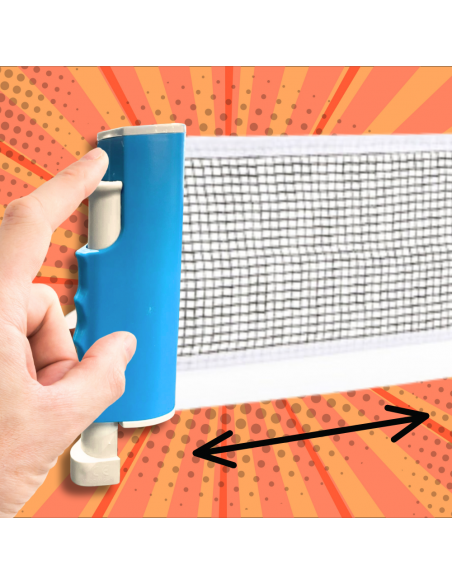 ZESTAW DO TENISA STOŁOWEGO PING PONG 2x PALETKI PIŁECZKI Z SIATKĄ ROZKŁADANĄ