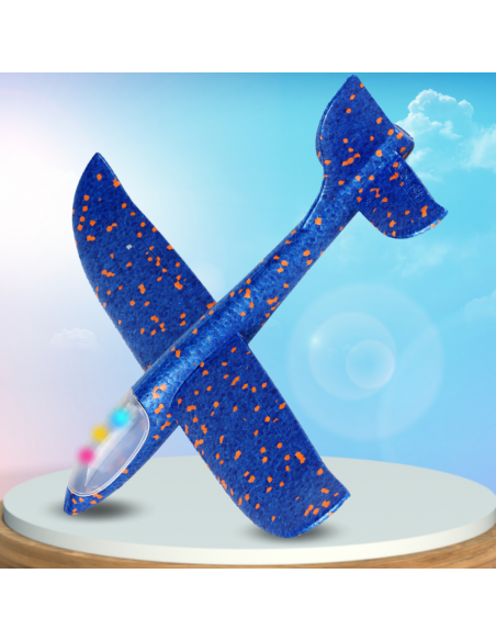 SAMOLOT Z WYRZUTNIĄ SZYBOWIEC STYROPIAN RZUTKA ZABAWKA PISTOLET LED