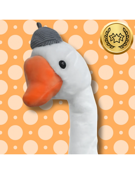 INTERAKTYWNY GADAJĄCA GĘŚ PRZEDRZEŹNIACZ GADUŁA POWTARZA NAGRANE SŁOWA TAŃCZY