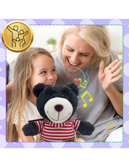 INTERAKTYWNY GADAJĄCY MIŚ PRZEDRZEŹNIACZ GADUŁA POWTARZA NAGRANE SŁOWA TAŃCZY