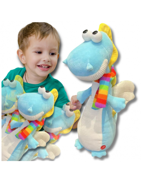 INTERAKTYWNY GADAJĄCY DINOZAUR PRZEDRZEŹNIACZ GADUŁA POWTARZA NAGRANE SŁOWA TAŃCZY