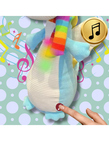 INTERAKTYWNY GADAJĄCY DINOZAUR PRZEDRZEŹNIACZ GADUŁA POWTARZA NAGRANE SŁOWA TAŃCZY