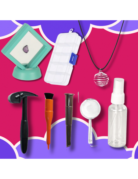 Zestaw Mały Archeolog Kopalnia Kryształów Brylantów Wykopaliska Kryształy