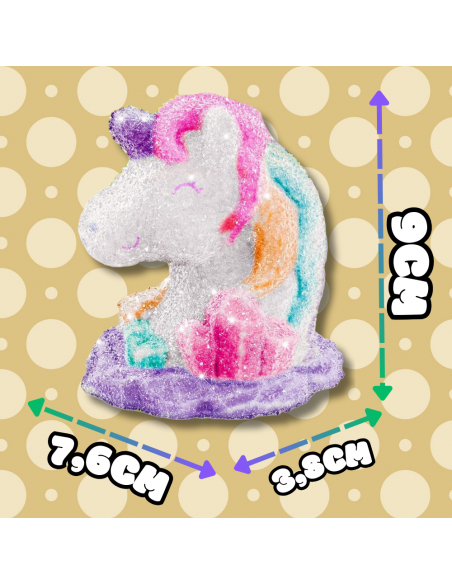 HODOWLA KRYSZTAŁÓW KRYSZTAŁY ZESTAW EDUKACYJNY JEDNOROŻEC DO MALOWANIA DIY