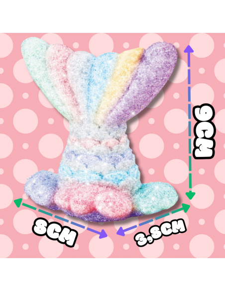 HODOWLA KRYSZTAŁÓW KRYSZTAŁY ZESTAW EDUKACYJNY OGON SYRENY DO MALOWANIA DIY