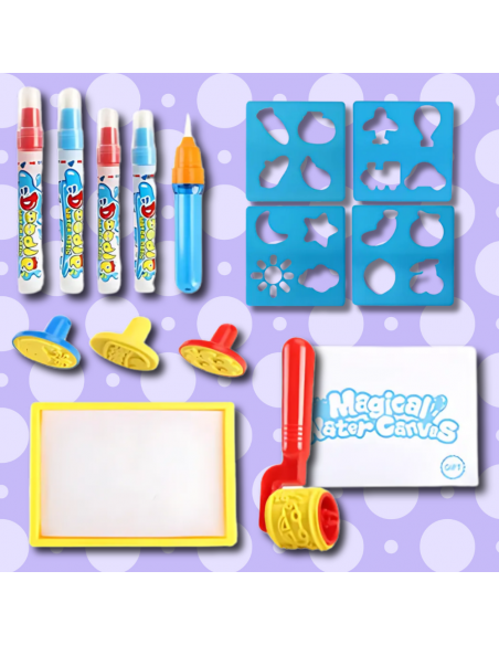 MATA WODNA DO MALOWANIA WODĄ XXL 80 cm AKCESORIA PIECZĄTKI PISAKI SZABLONY