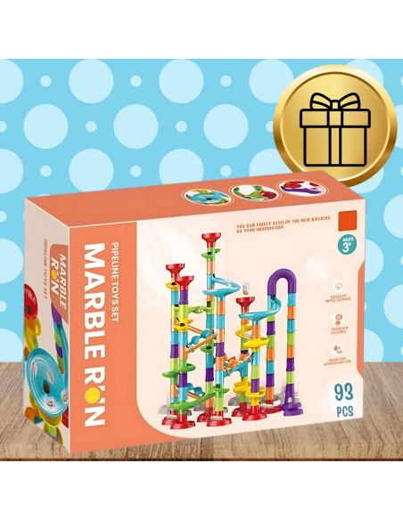 TOR KULKOWY DUŻY ZESTAW KULKI WYRZUTNIA LABIRYNT ZABAWKA DLA DZIECI