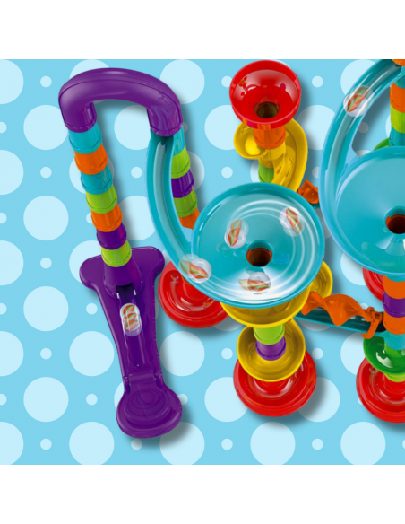 TOR KULKOWY DUŻY ZESTAW KULKI WYRZUTNIA LABIRYNT ZABAWKA DLA DZIECI