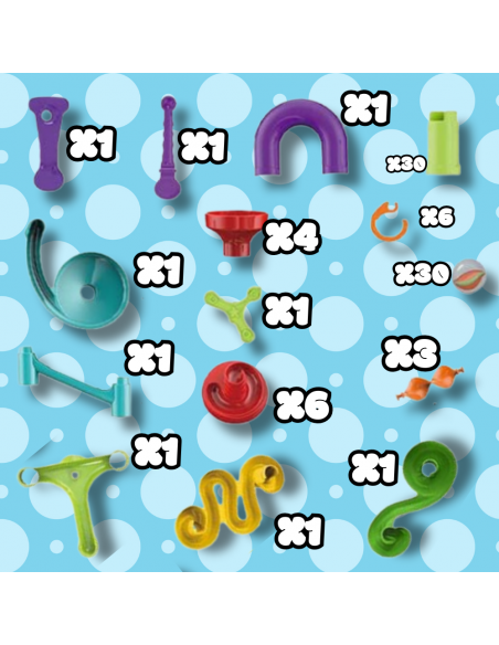 TOR KULKOWY DUŻY ZESTAW KULKI WYRZUTNIA LABIRYNT ZABAWKA DLA DZIECI