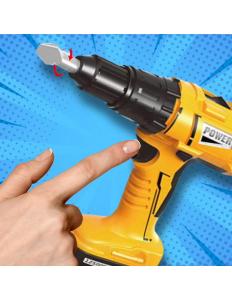 Duży Zestaw Skrzynka z Narzędziami dla Dzieci Wkrętarka Majsterkowicz