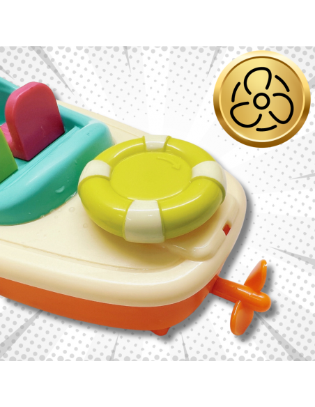 Statki pływające kolorowe łódeczki do wanny strzelające wodą dla dzieci