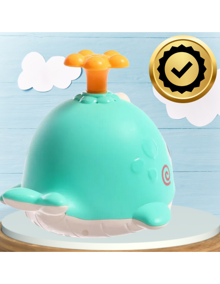 FONTANNA ZABAWKA EDUKACYJNA DO KĄPIELI WODY TRYSKAJĄCY WIELORYB 3 KOŃCÓWKI