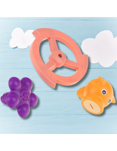 FONTANNA ZABAWKA EDUKACYJNA DO KĄPIELI WODY TRYSKAJĄCY WIELORYB 3 KOŃCÓWKI