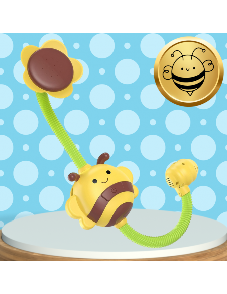 PRYSZNIC FONTANNA SŁONECZNIK PSZCZOŁA DO KĄPIELI ZABAWKA DLA DZIECI ZABAWKA