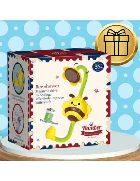 PRYSZNIC FONTANNA SŁONECZNIK PSZCZOŁA DO KĄPIELI ZABAWKA DLA DZIECI ZABAWKA