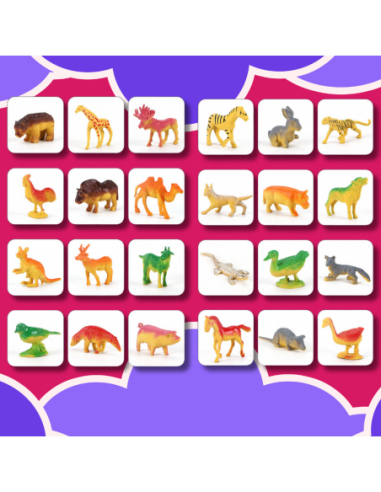 FIGURKI ZESTAW ZWIERZĄTEK ZOO FIGUREK...