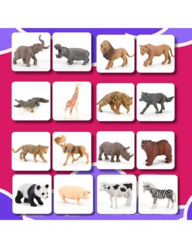 FIGURKI ZESTAW ZWIERZĄTEK ZOO FIGUREK...