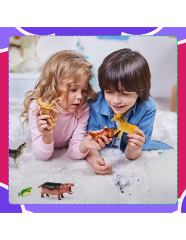 FIGURKI ZESTAW ZWIERZĄTEK ZOO FIGUREK...