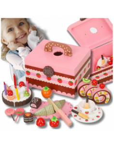 OGROMNY DREWNIANY ZESTAW...