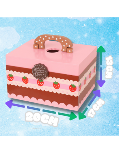 OGROMNY DREWNIANY ZESTAW SŁODKOŚCI...