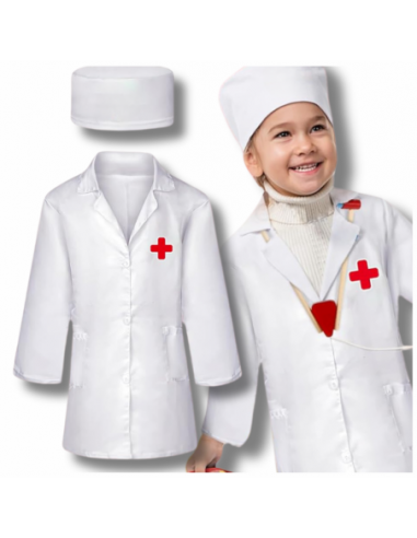 STRÓJ KOSTIUM PRZEBRANIE LEKARZA...